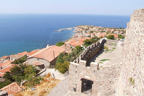 Stunning views from Molivos' Byzantine Castle